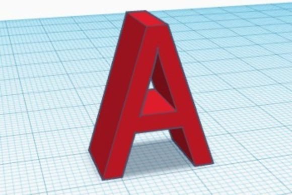3D Printable Letters in Sans Mono Style
