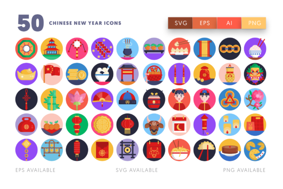 50 Chinese New Year Icons: A Practical Design Resource for Celebratory Projects