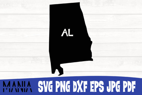 Alabama State SVG Silhouette Cut File: A Versatile Design Tool for Creative Projects