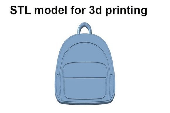 Customize Your Miniature World with Keychain Backpack, School Bag STL File