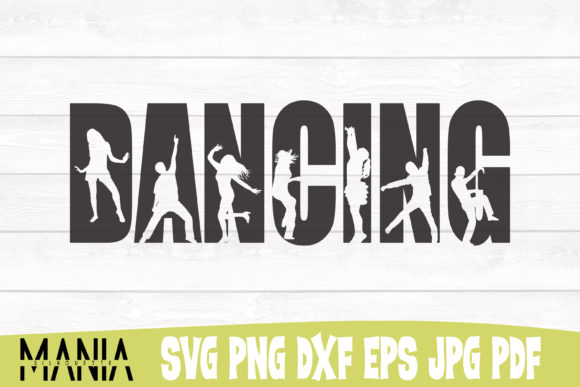 Dancing SVG Cut File Silhouette