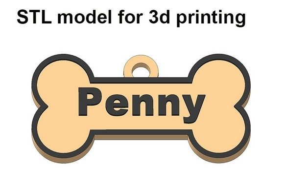 Dog Name Tag for Collar: A Practical 3D-Printed Solution for Pet Owners