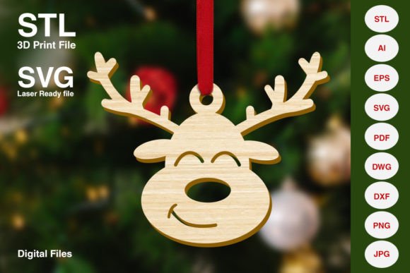 Funny Reindeer Christmas Tree Decoration: A Strategic Creative Asset