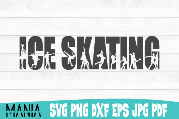Ice Skating SVG Cut File Silhouette: A Versatile Design Resource