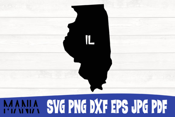Illinois State SVG Silhouette Cut File