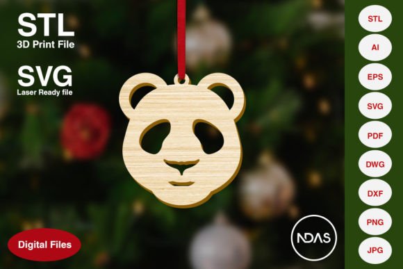 Panda Head Christmas Decoration Ornament: A Modern Twist on Holiday Crafting