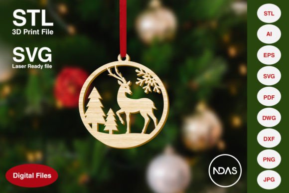 Reindeer on Christmas BG Ornament: A Creative Holiday Solution