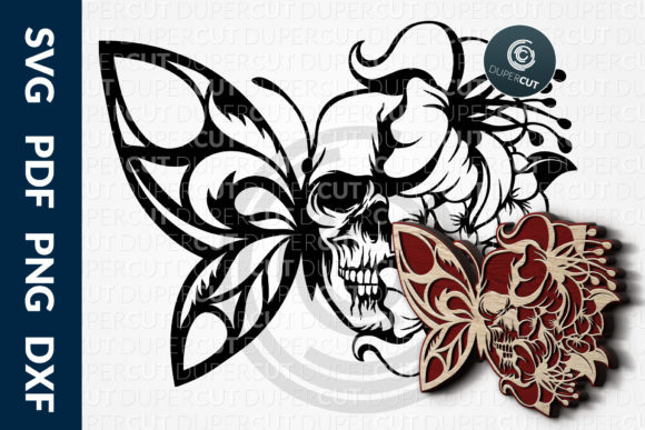 SKULL MOTH: A Versatile Design for 3D and Flat Fabrication Projects