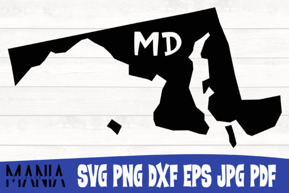 Unlock Creative Potential with Maryland State SVG Silhouette Cut File