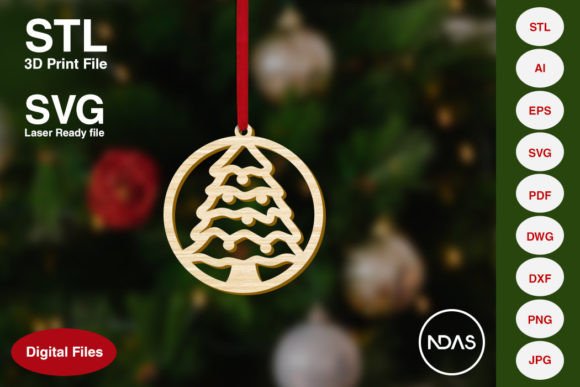 Unlocking Creativity: The Rise of Customizable Christmas Tree Decoration Ornaments for 3D Printing and Laser Cutting